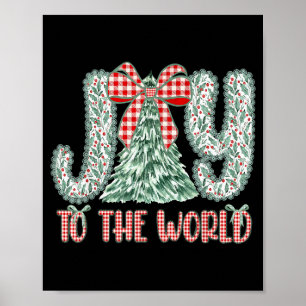 Póster Alegría Al Mundo Jesús Cristiano Navidad Xmas Tr