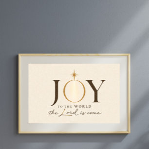 Póster ALEGRÍA AL MUNDO   Navidad Cristiana