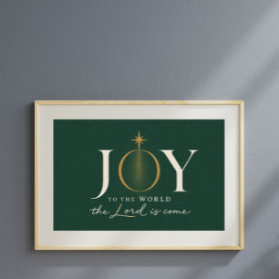 Póster ALEGRÍA AL MUNDO Navidad Cristiana