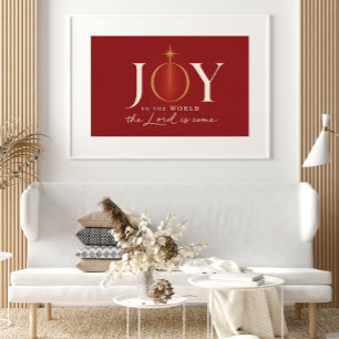 Póster ALEGRÍA AL MUNDO   Navidad Cristiana