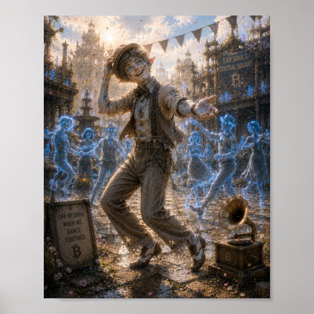 Póster Alegría / Bailarina de Swing / Plaza Central (Frente)