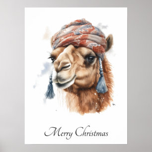Póster Alegría de la Navidad en el Desierto, personalizad