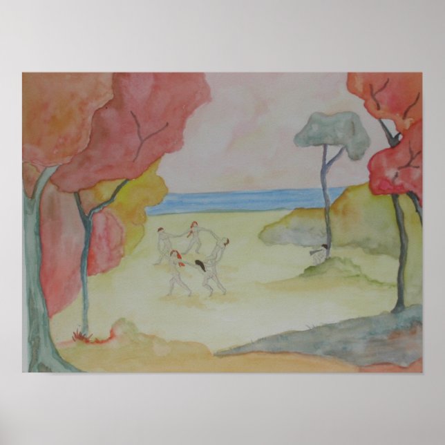 Póster Alegría de la vida (después de Matisse) (Frente)