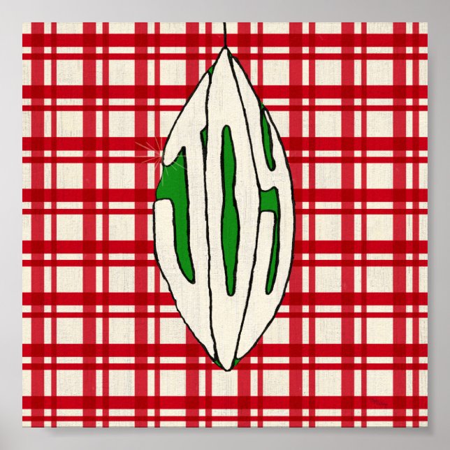 Póster Alegría de Ornament de vacaciones (Frente)