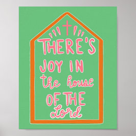 Póster Alegría en la casa del Señor