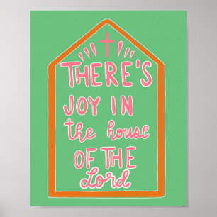 Póster Alegría en la casa del Señor