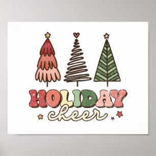 Póster Alegría Navideña Clásico de Navidad