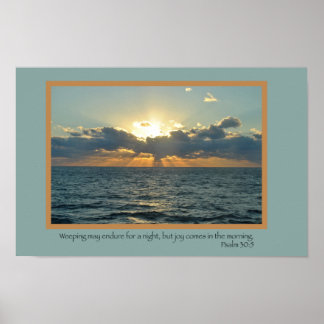 Póster Alegría (Salmo 30:5)