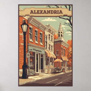 Póster Alejandría, Virginia, Estados Unidos, Viajes