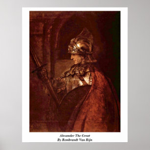 Póster Alejandro El Grande Por Rembrandt Van Rijn