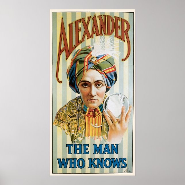 Póster Alejandro, el hombre que sabe, el Poster de la mag (Frente)