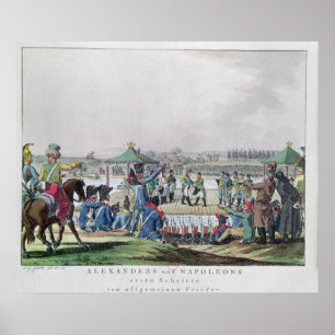 Póster Alejandro I y Napoleón