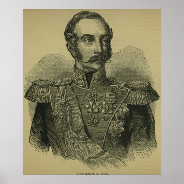 Póster Alejandro II de Rusia (Frente)