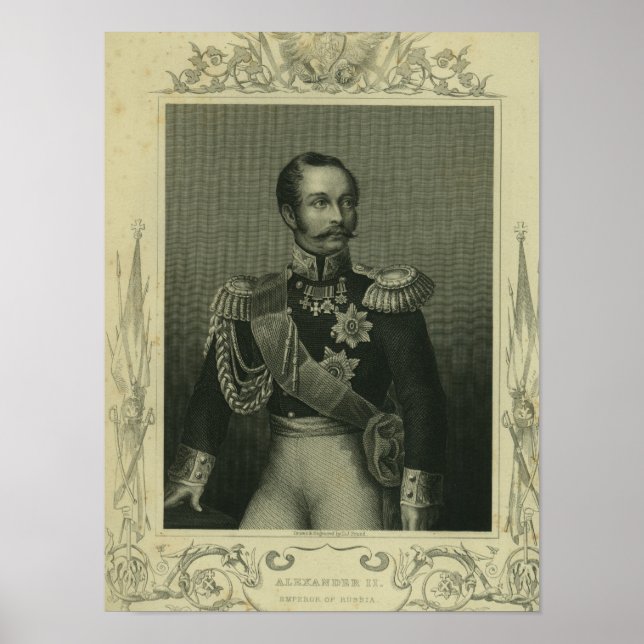 Póster Alejandro II de Rusia (Frente)