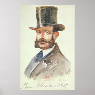 Póster Alejandro II en carrera