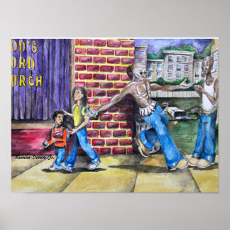 Póster Alejarse de lo negativo