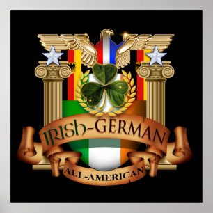 Póster Alemán irlandés-All-American