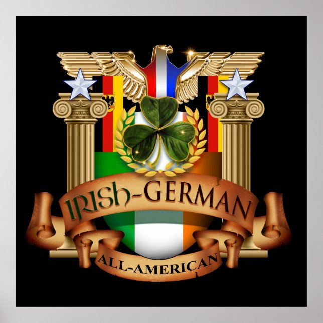 Póster Alemán irlandés-All-American (Frente)