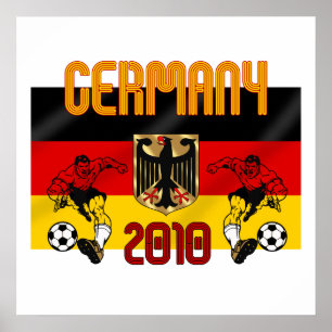 Póster Alemania 2010 regalos de los jugadores de fútbol