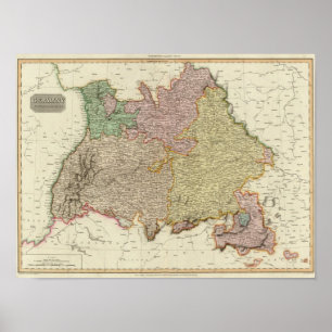 Póster Alemania al sur del maya