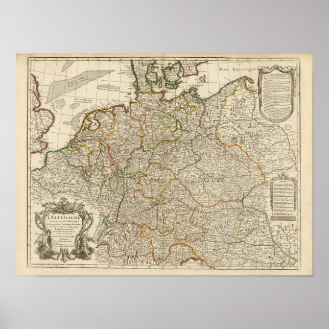 Póster Alemania, Austria, Europa (Frente)