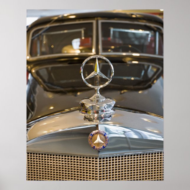 Póster Alemania, Baden-Wurttemberg, Stuttgart. Mercedes (Frente)