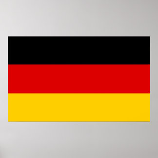 Póster Alemania - Bandera Nacional Alemana