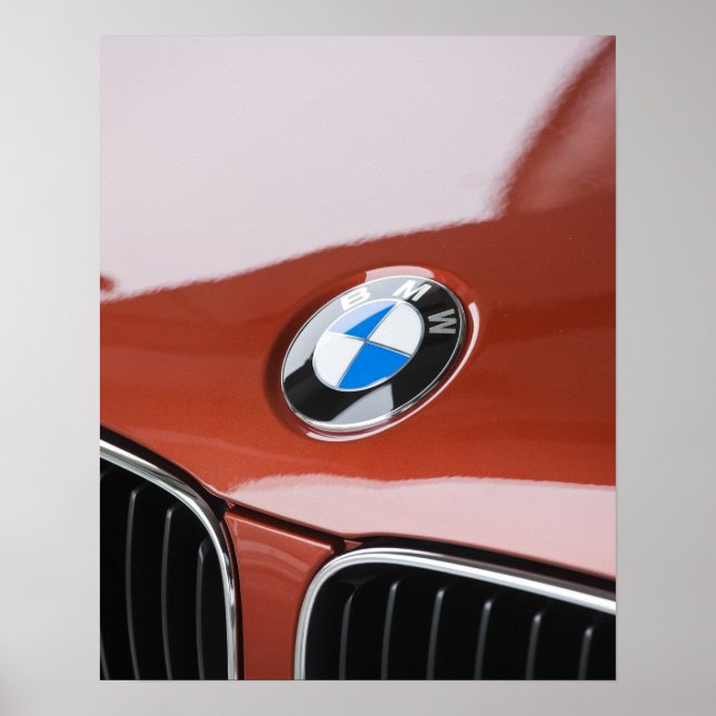 Póster Alemania, Baviera-Baviera, Múnich. BMW Welt Car 2 (Frente)