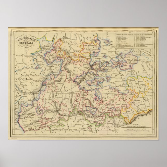 Póster Alemania Central (Frente)