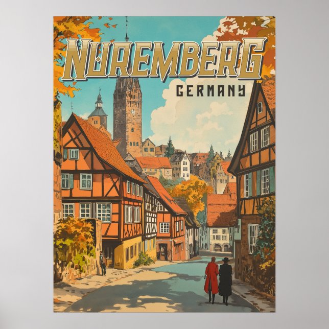 Póster Alemania de Nuremberg - Baviera clásica (Frente)
