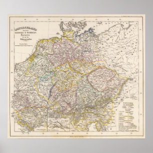 Póster Alemania debajo del sajón