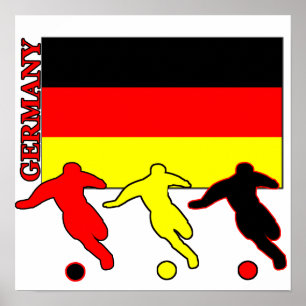 Póster Alemania del fútbol