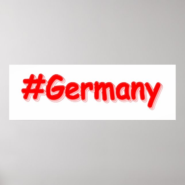 Póster "Alemania", diseño elegante. ¡Hazte con una en Zaz (Frente)