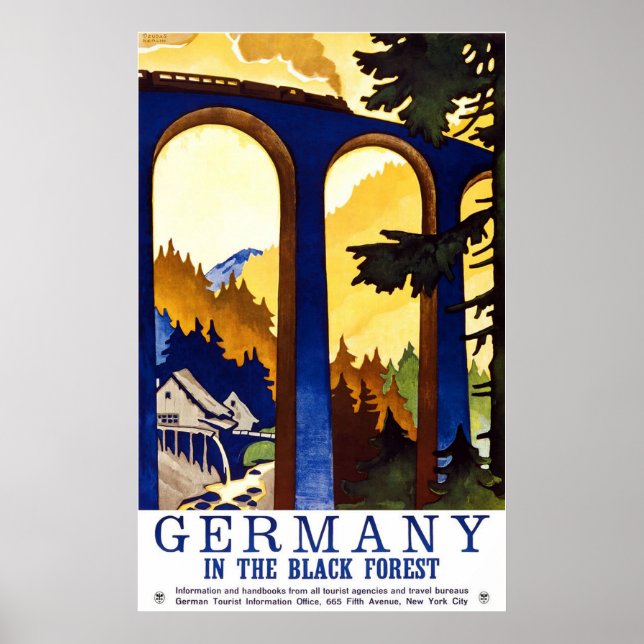 Póster Alemania En La Selva Negra (Frente)