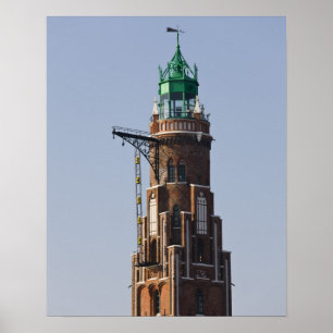 Póster Alemania, Estado de Bremen, Bremerhaven. Puerto