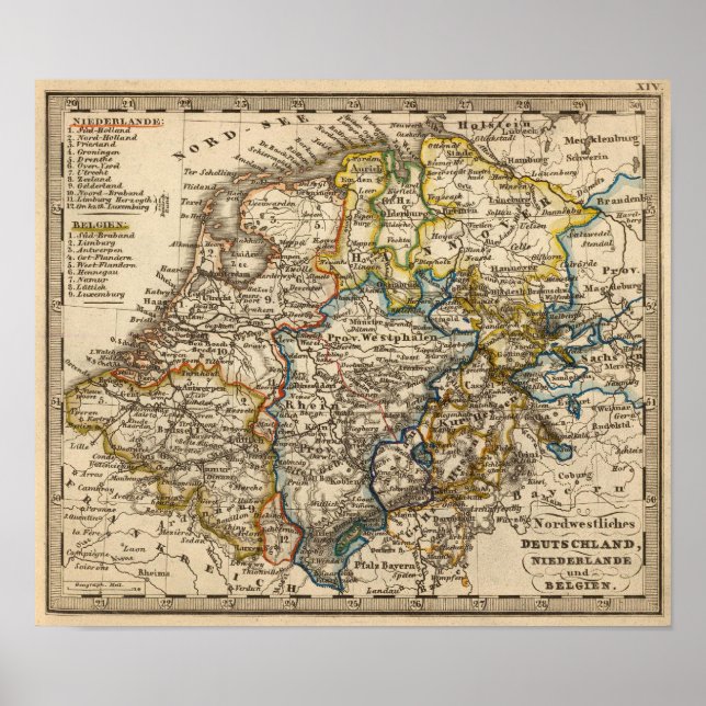 Póster Alemania, Holanda y Bélgica (Frente)