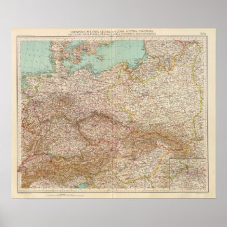 Póster Alemania, Polonia, Checoslovaquia