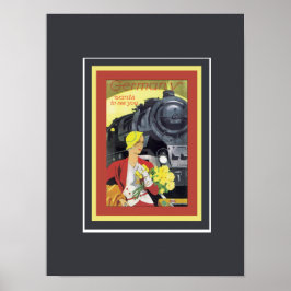Póster Alemania quiere verte Vintage