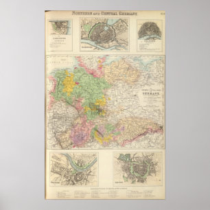 Póster Alemania septentrional y central