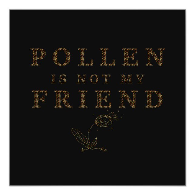 Póster Alergias estacionales: el polen no es mi amigo (Anverso)