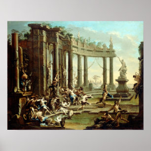 Póster Alessandro Magnasco Bacchanale
