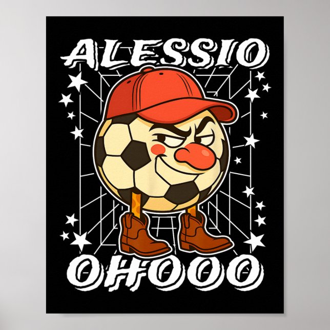 Póster Alessio Italian-brainrot Soccer Byll Clown Nose Co (Frente)