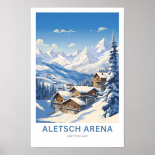 Póster Aletsch Arena Suiza Viaje Imprimir