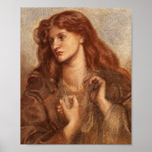 Póster Alexa Wilding (Joven Elegante Con Pelo Rojo)
