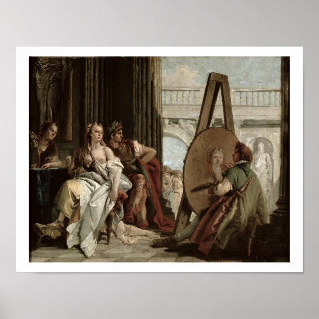 Póster Alexander and Campaspe at the house of the painter (Frente)
