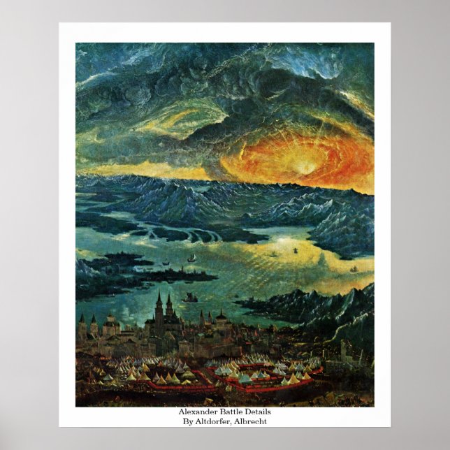 Póster Alexander Battle Details De Altdorfer, Albrecht (Frente)