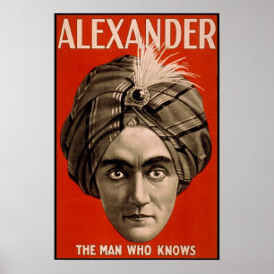 Póster Alexander el hombre que sabe el poster mágico