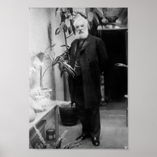 Póster Alexander Graham Bell - Inventor de teléfono