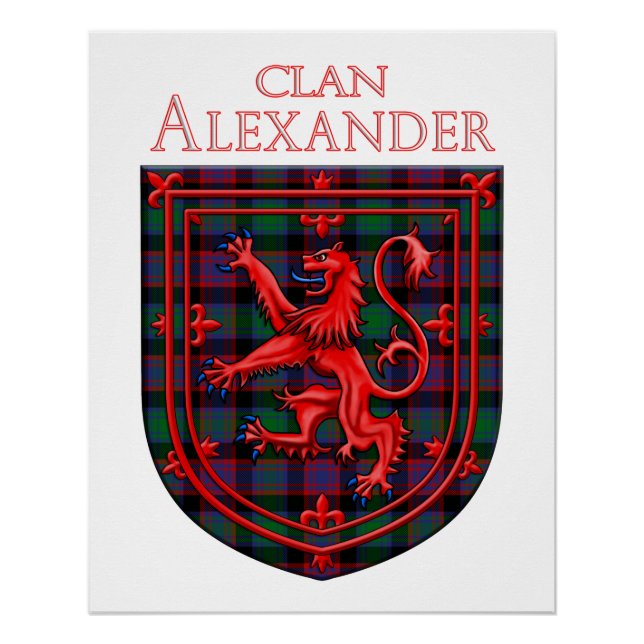 Póster Alexander Hunting Tartan Scottish Plaid (Anverso)
