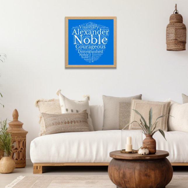 Póster Alexander Name Cloud Personalizable Poster (Subido por el creador)